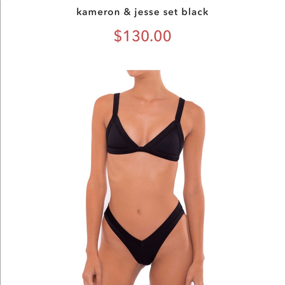Oneone swimwear Kameron and Jesse set in black